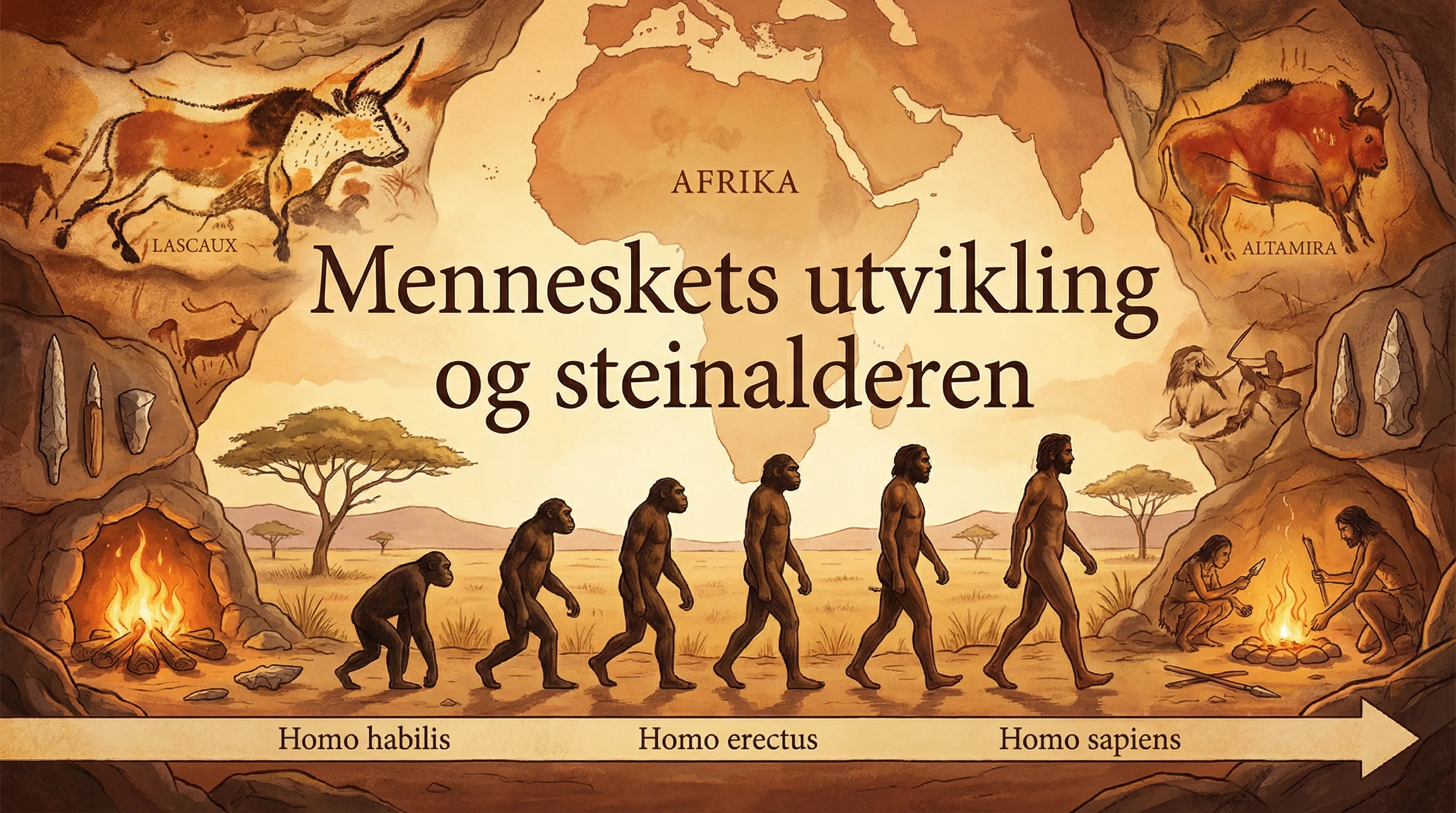 Menneskets utvikling og steinalderen