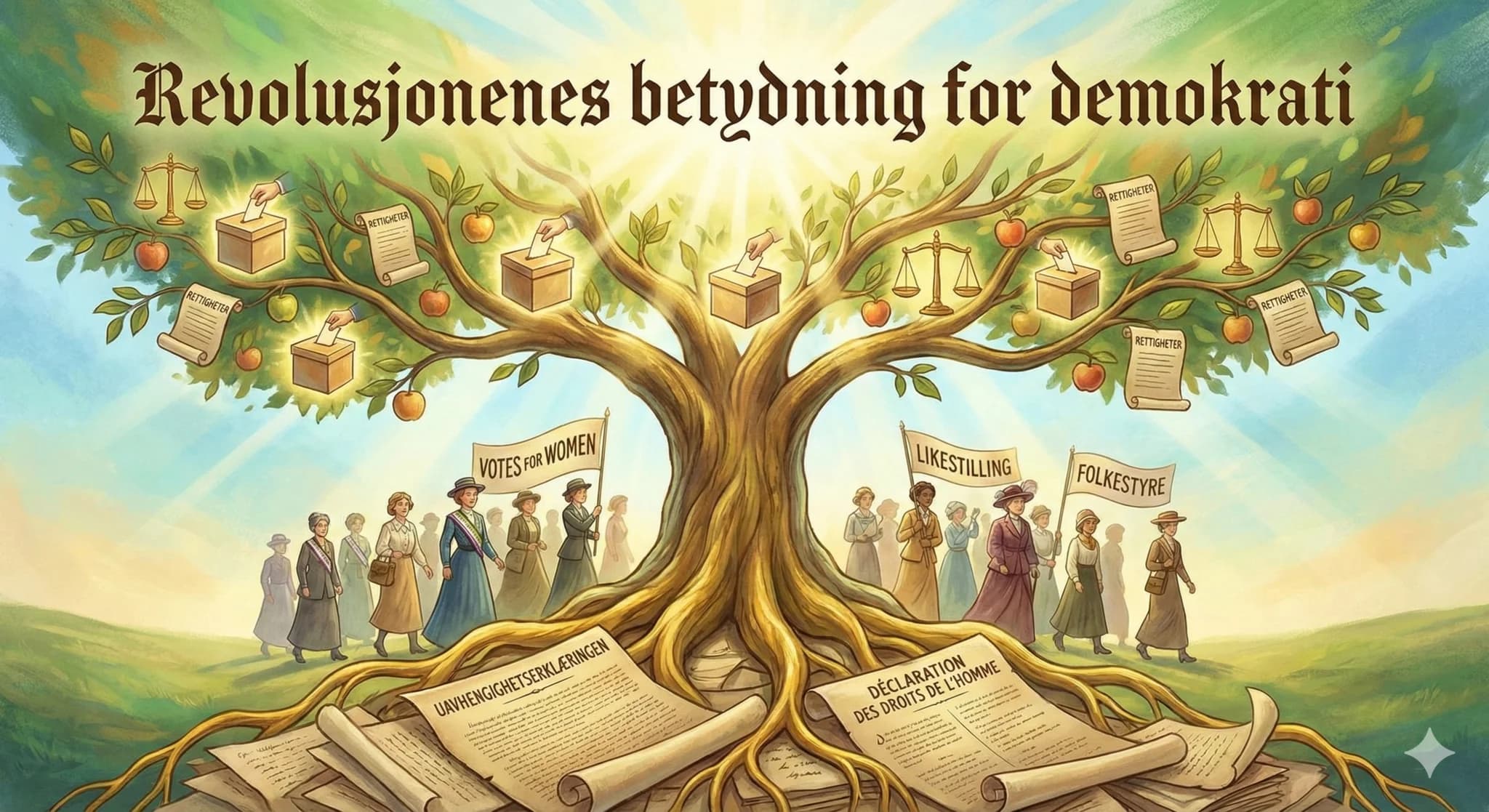 Revolusjonenes betydning for demokrati